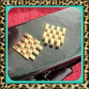 👑✅PRICE FIRM✅ 18kt Gold Plated 2 Extra 18mm Links Michele Watch Band